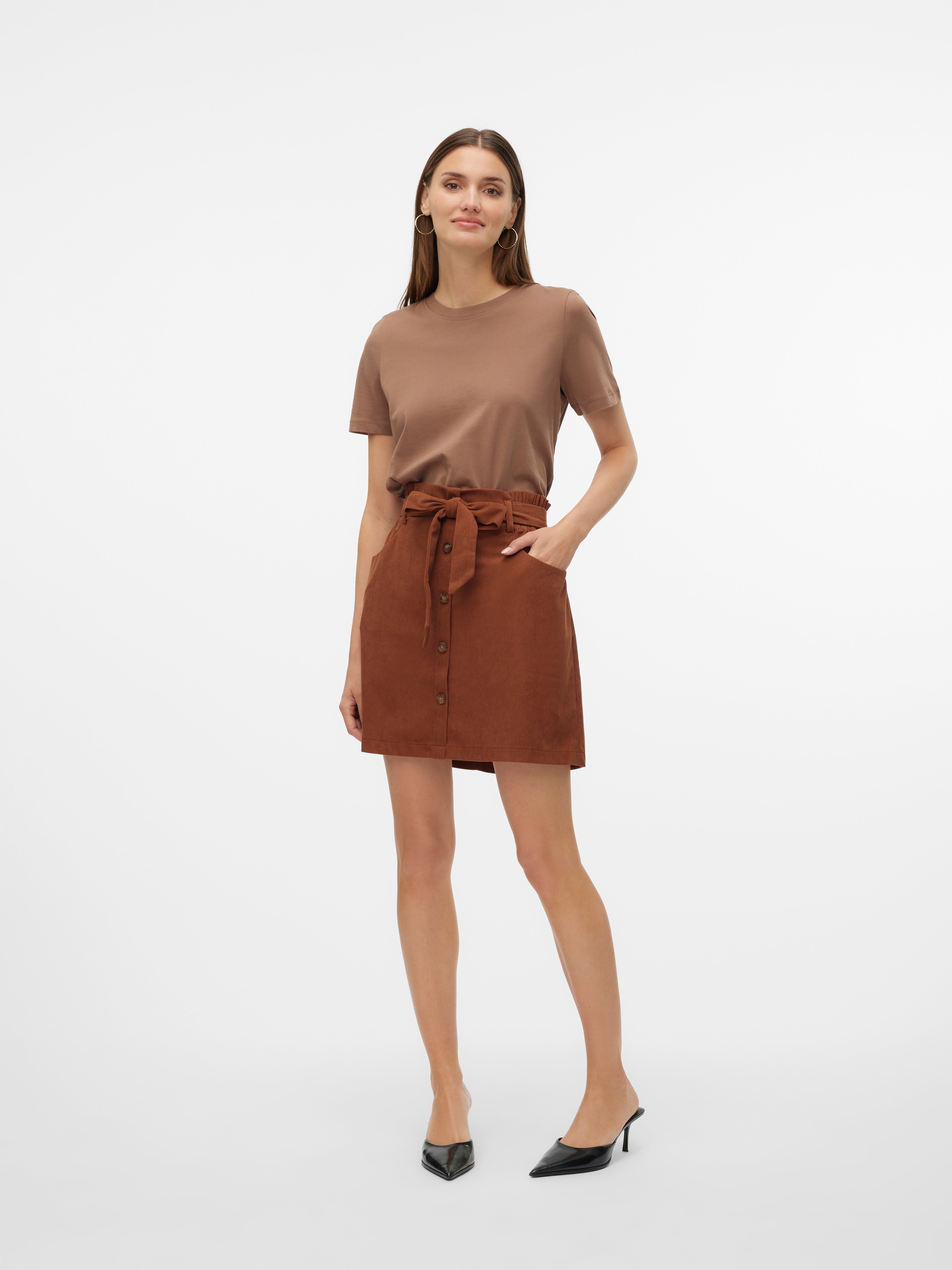 VERO MODA® VMVILJA Corduroy High waist Short skirt