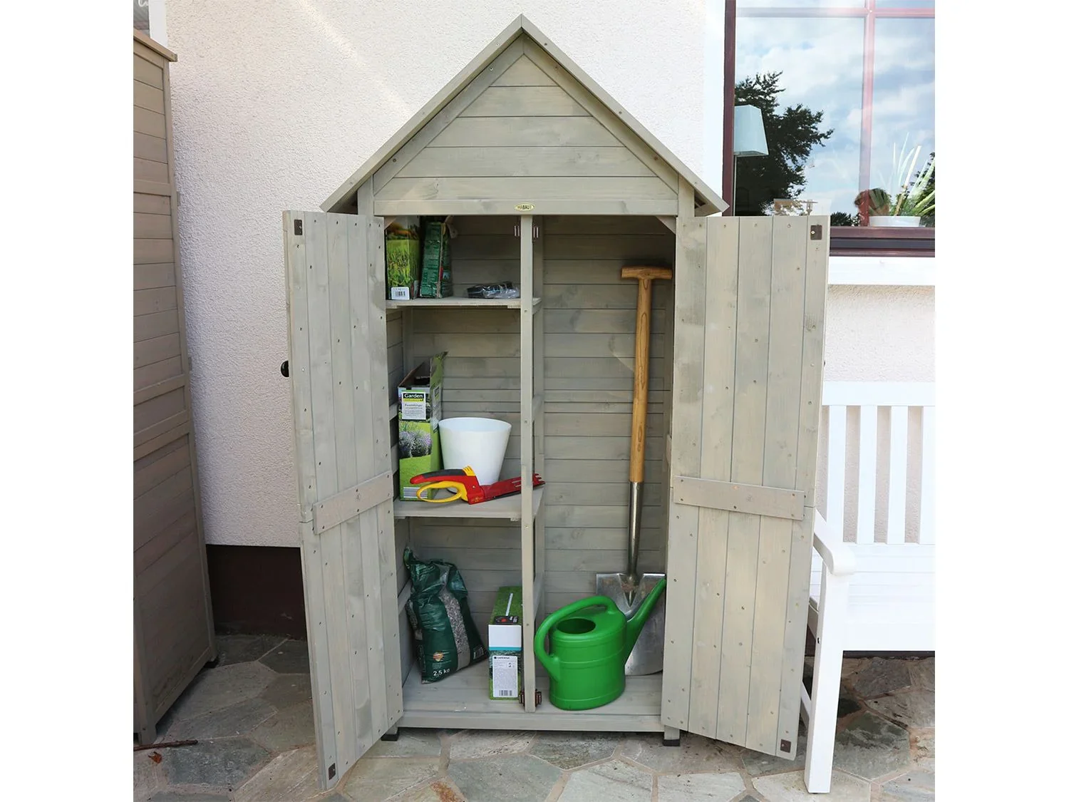HABAU Armoire de jardin Lena, 83 x 45 x 178 cm