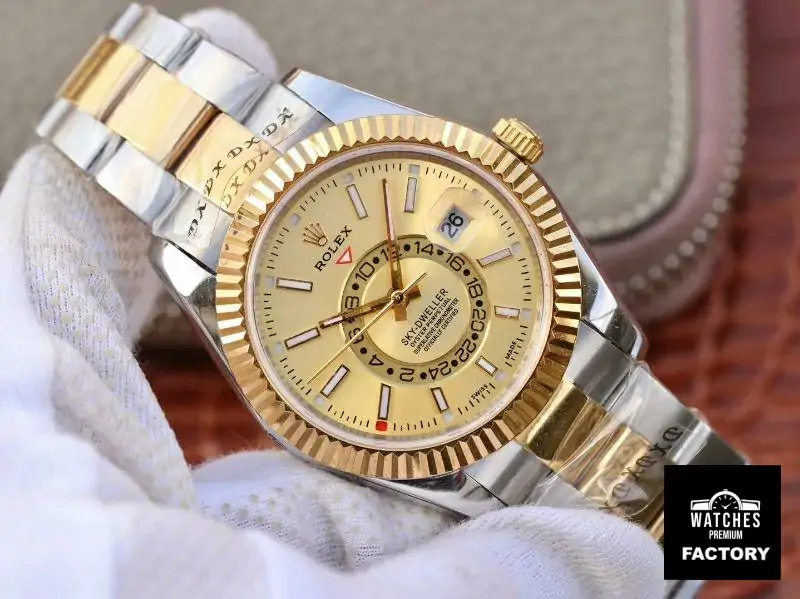 Rolex SKY-DWELLER 326938-72418 Gold Dial