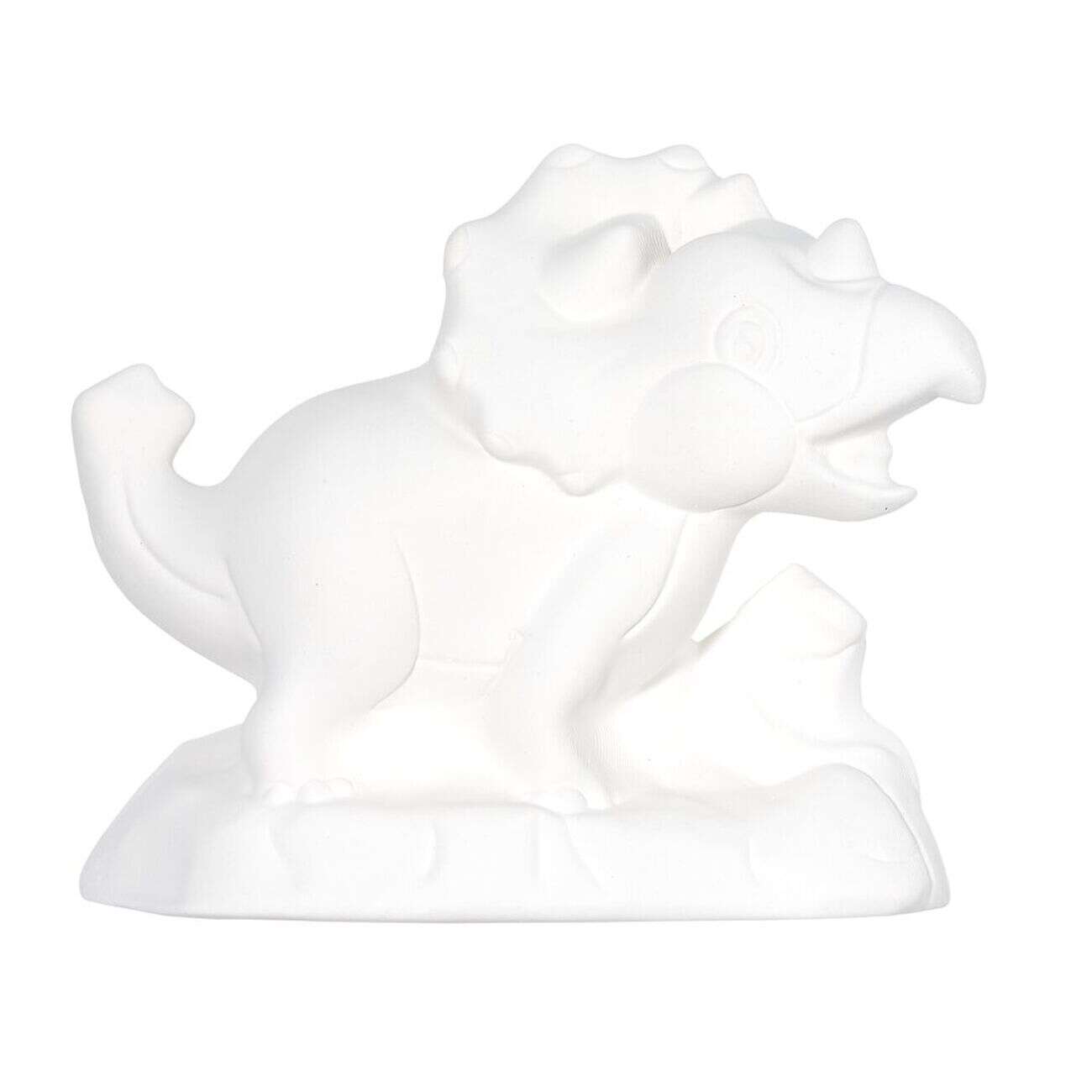 Lot 3 figurines à peindre thème dinosaure - peinture et pinceau inclus