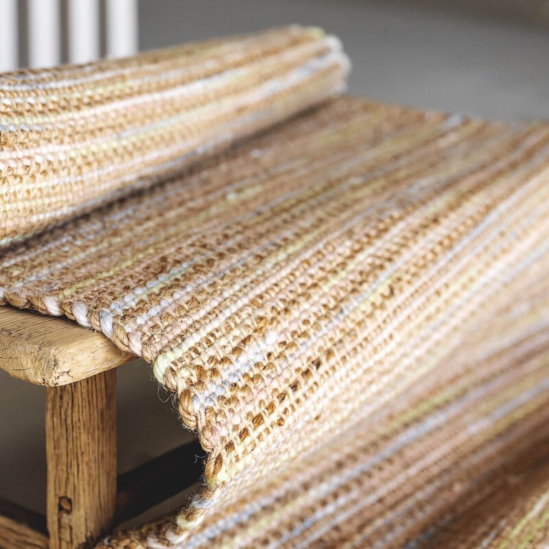 Olivia jute gulvløper 70x140 cm pastell