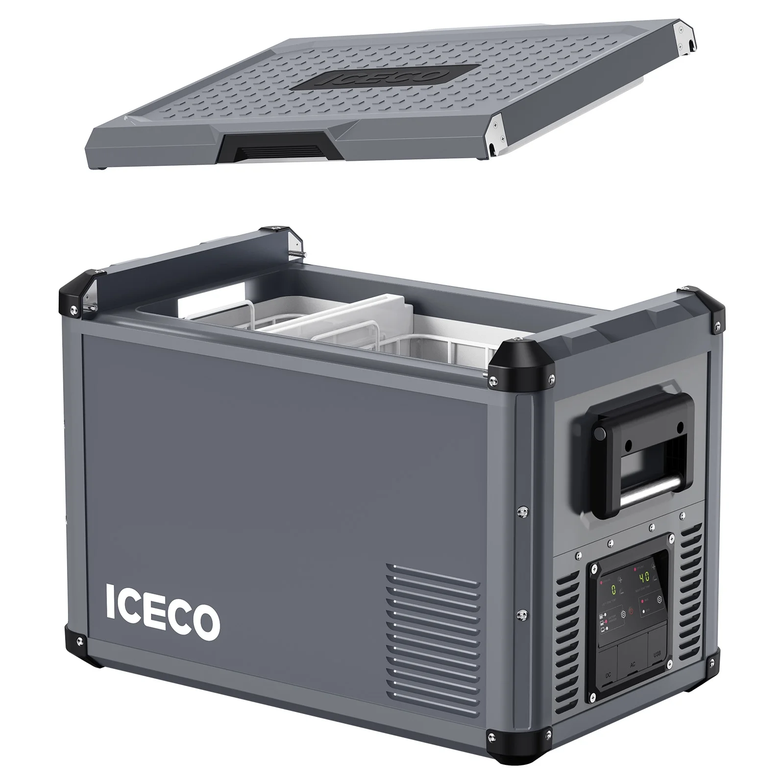 VL45 Pro Dual Zone 45QT Portable Cooler Grey - Image 6