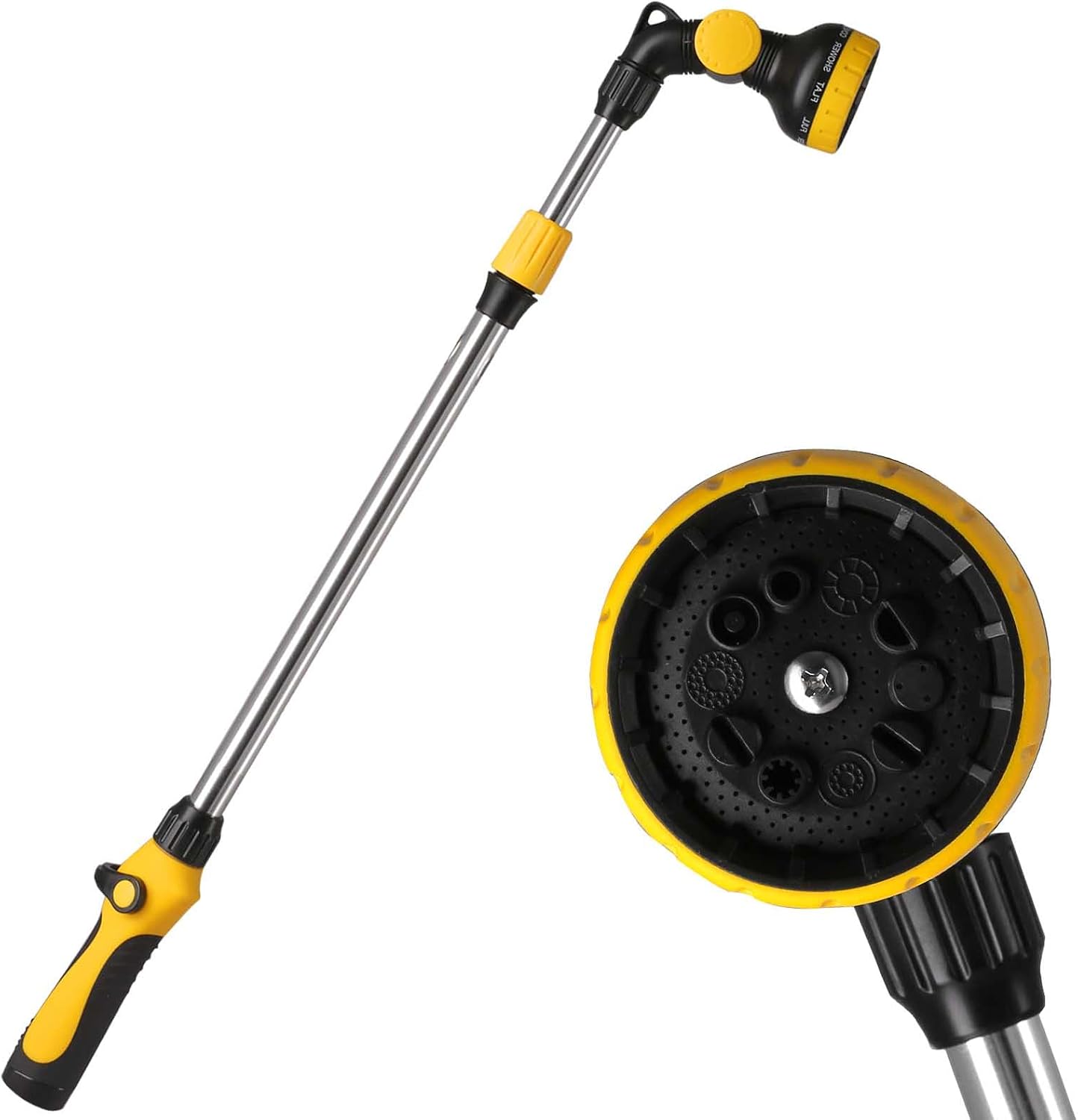Watering Wand Extended, Telescoping Watering Lance to 26-33 Inch, Made of Aluminum Alloy Tube, Lightweight & Easy to Use in Garden, Farm or Backyard