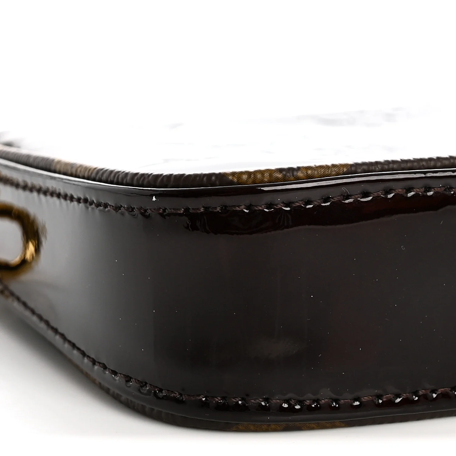 Vernis Monogram Mini Pochette Accessories Amarante