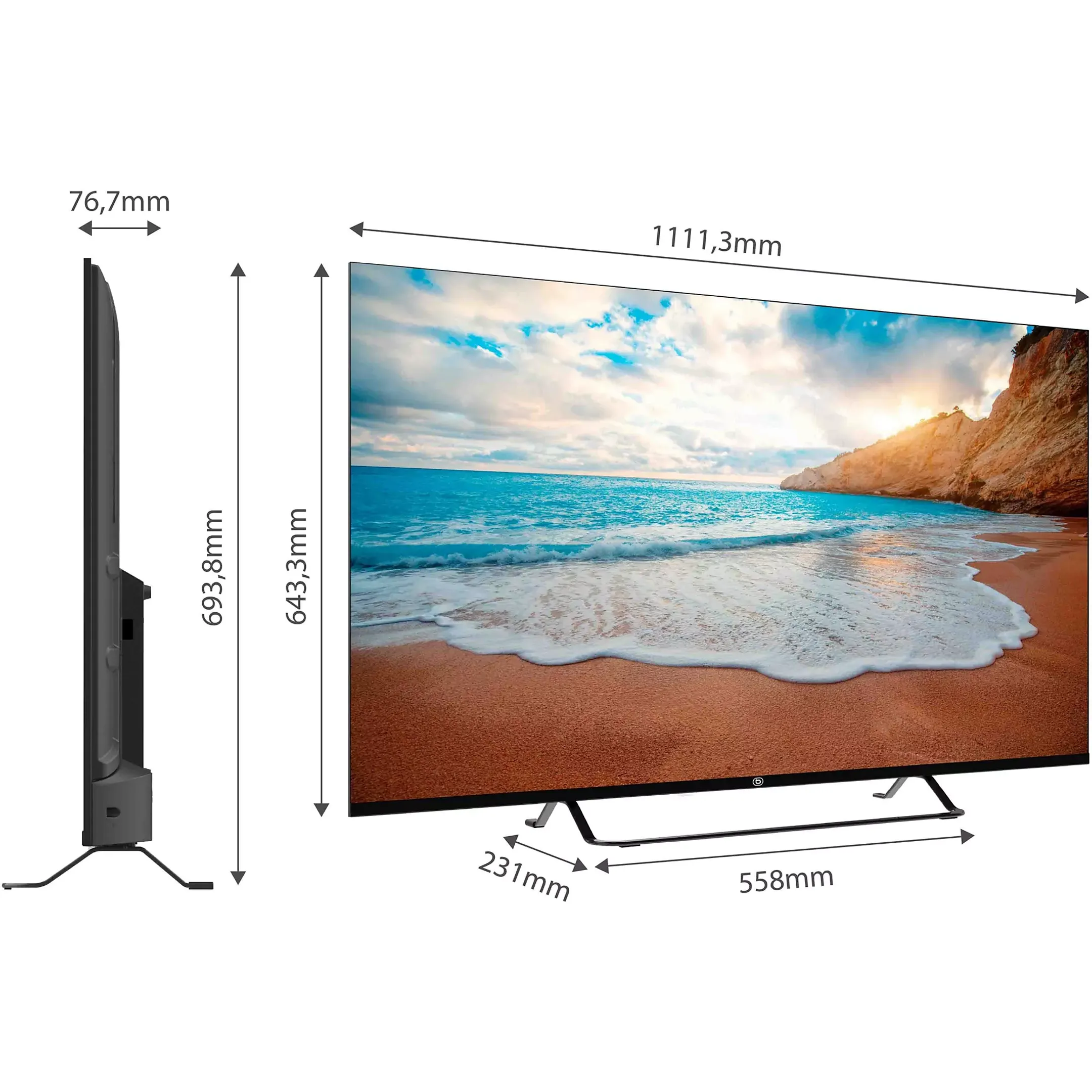 Essentiel-B QLED TV 4K 50QLED307 - 50 inch
