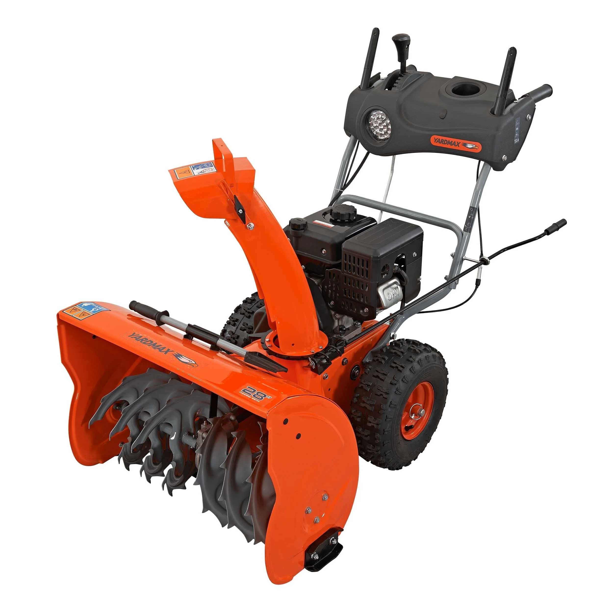 28 in. 252 cc Two-Stage Self-Propelled Gas Snow Blower with Electric Start Headlight - Image 5