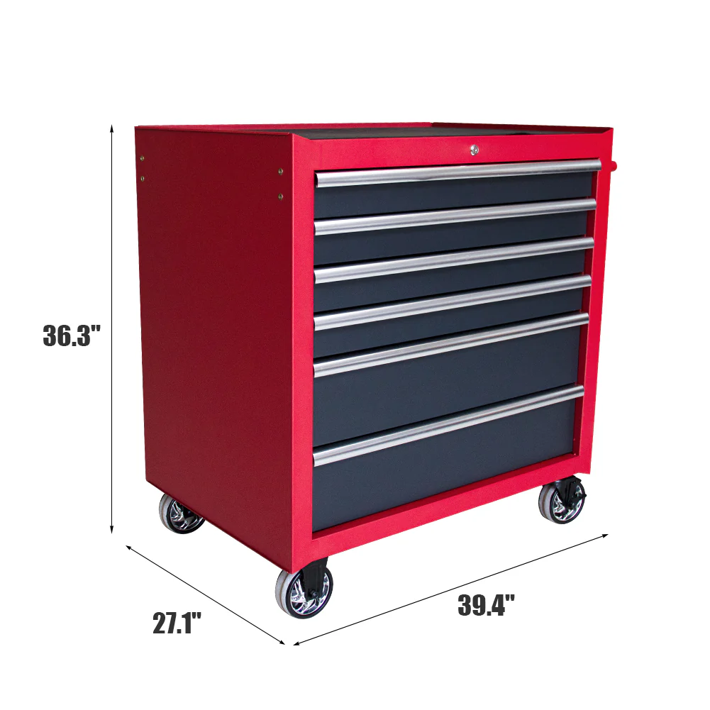 HPDAVV Heavy Duty 36inch 9-drawer Tool Chest and Cabinet, 9-Drawer Tool Chest Combo Rolling Cabinet with Locking System, 36 in. W x 24.5 in. D
