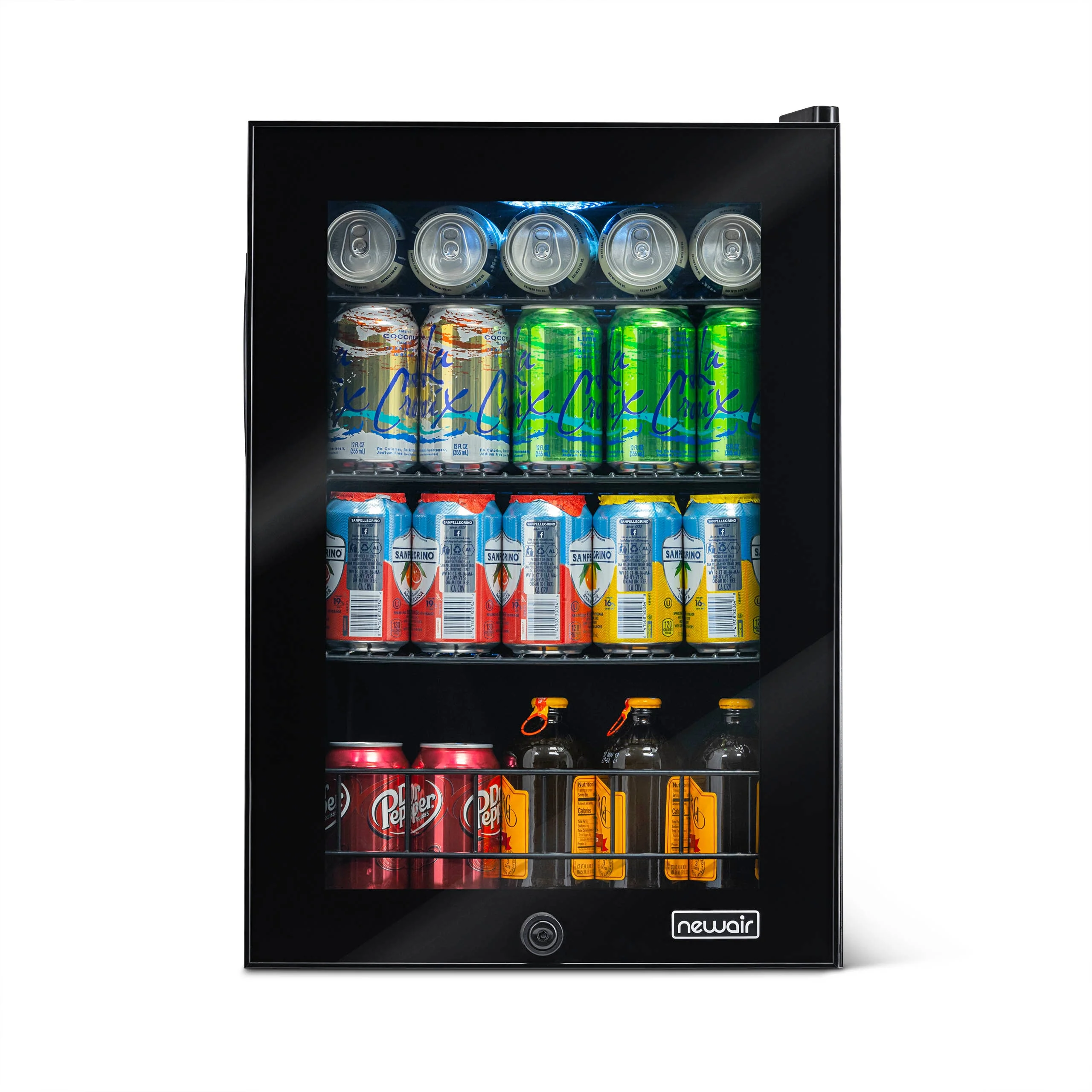Newair 90-Can Freestanding Black Beverage Fridge - 17