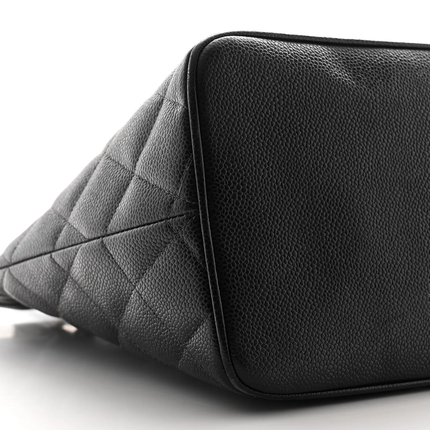 Caviar Quilted Medallion Tote Black