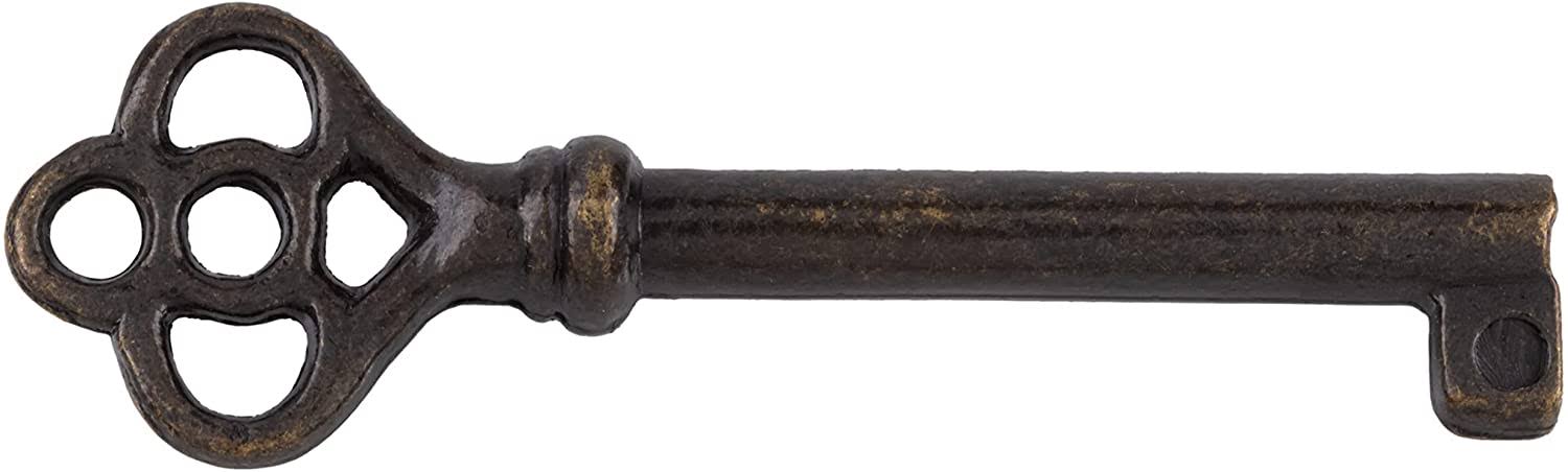 Antique Brass Hollow Barrel Skeleton Key KY-3AB