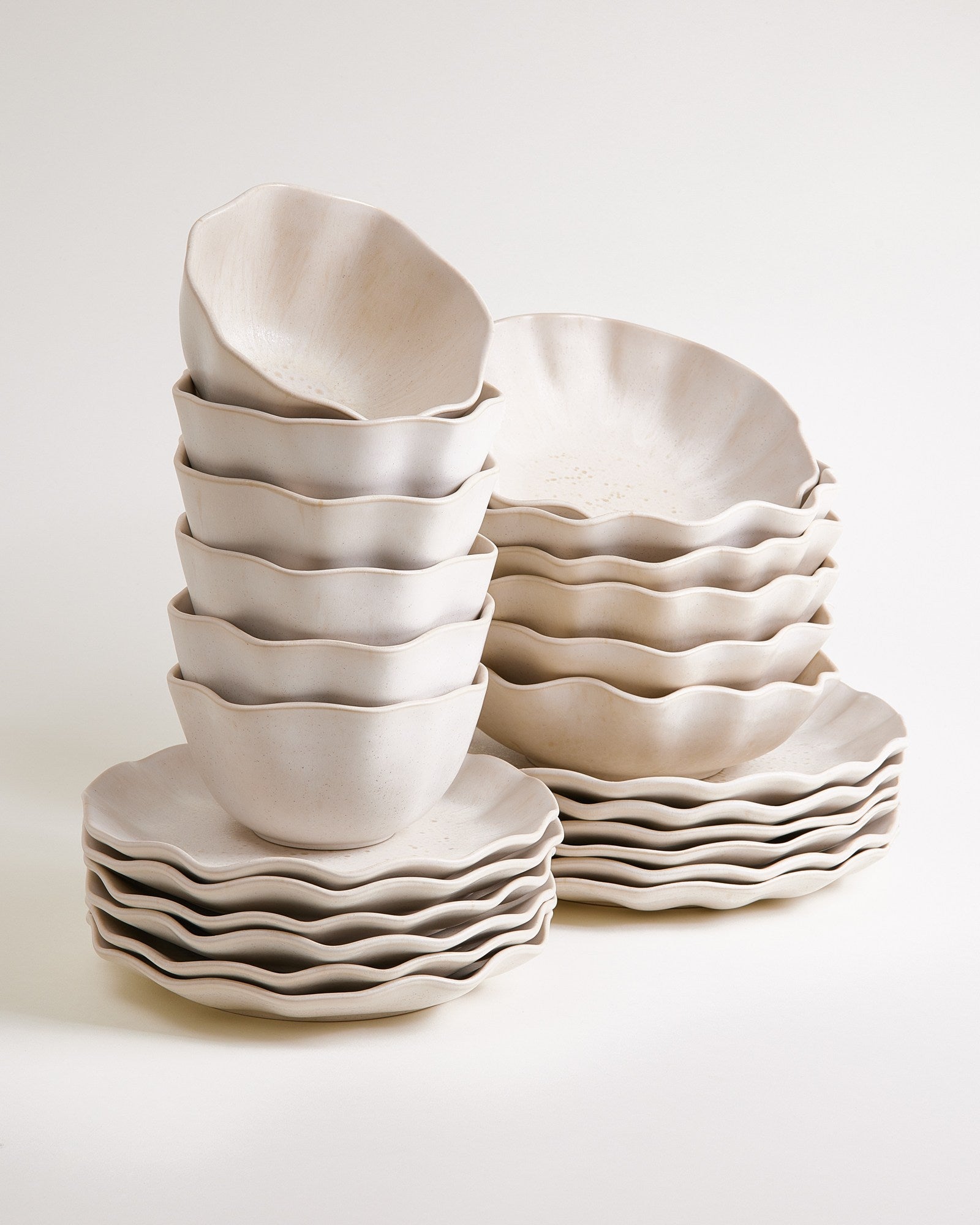 SINTRA - TABLEWARE SET SHELL SAND 24 PIECES
