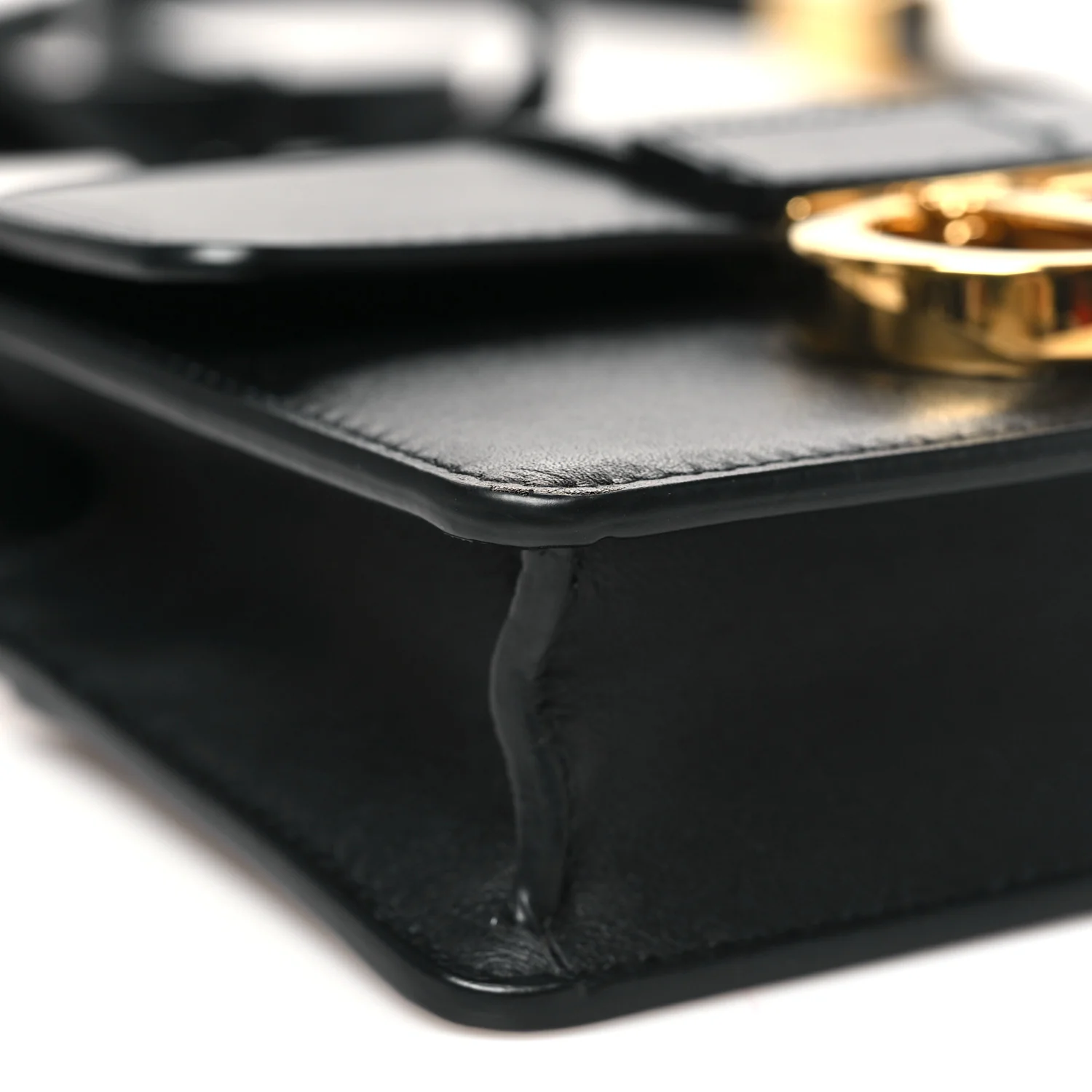 Smooth Calfskin 30 Montaigne Flap Bag Black