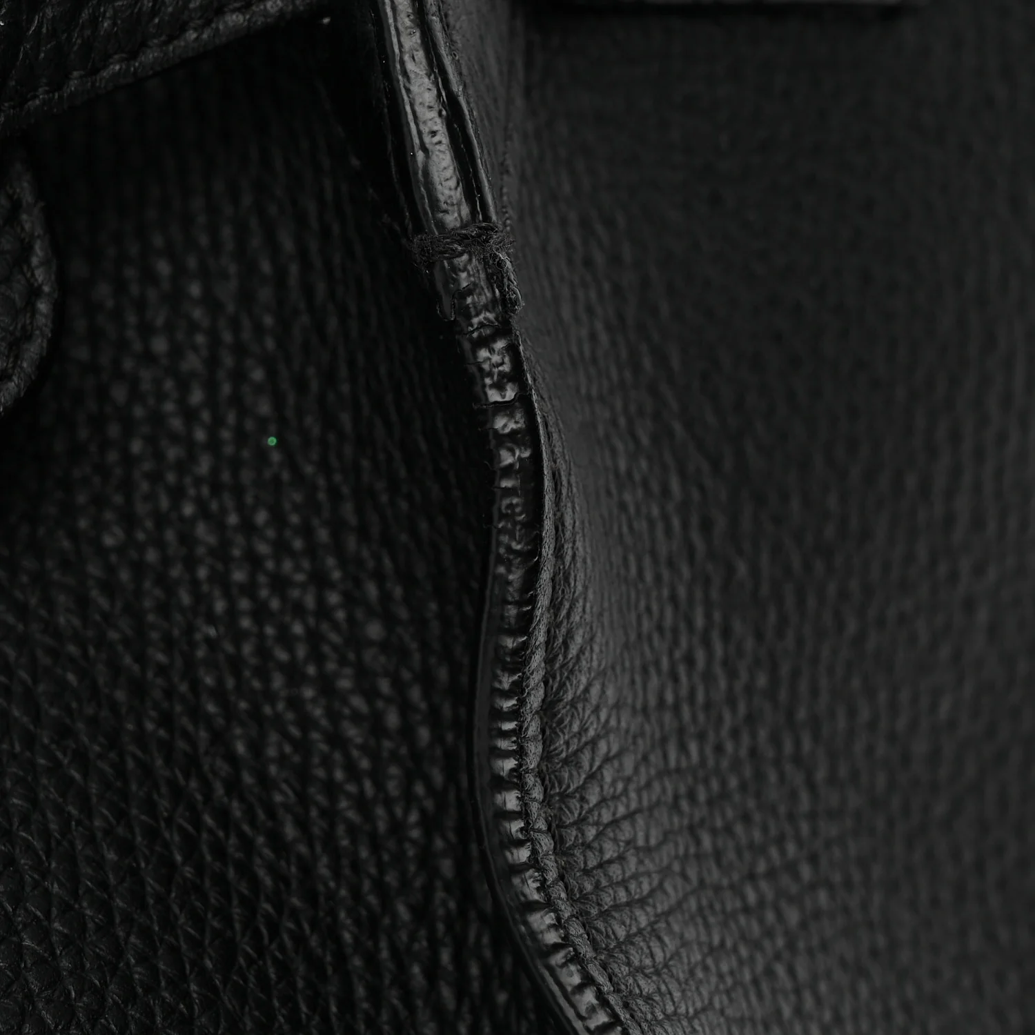 Supple Grained Calfskin Small Big Bag Black