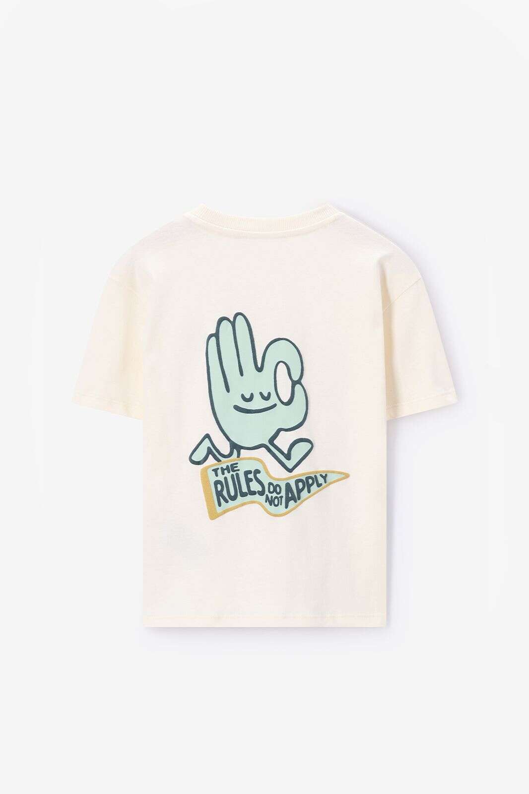 Wit t-shirt met artwork