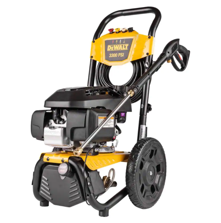 Nettoyeur haute pression à essence DEWALT 3300 PSI 2,4 GPM (eau froide) avec moteur HONDA GCV200
