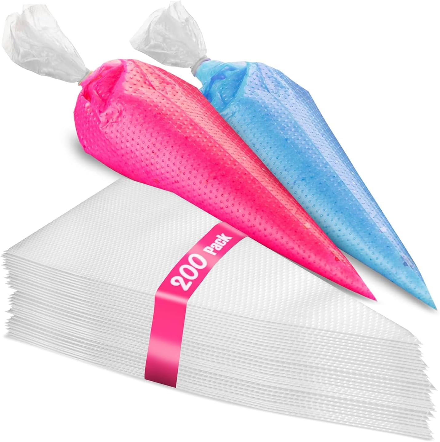 Anti-Burst Piping Bags 12 Inch - Prestee Tipless Icing Bags - Durable Frosting Piping Bag Tools - Pastry and Cookie Decorating Supplies