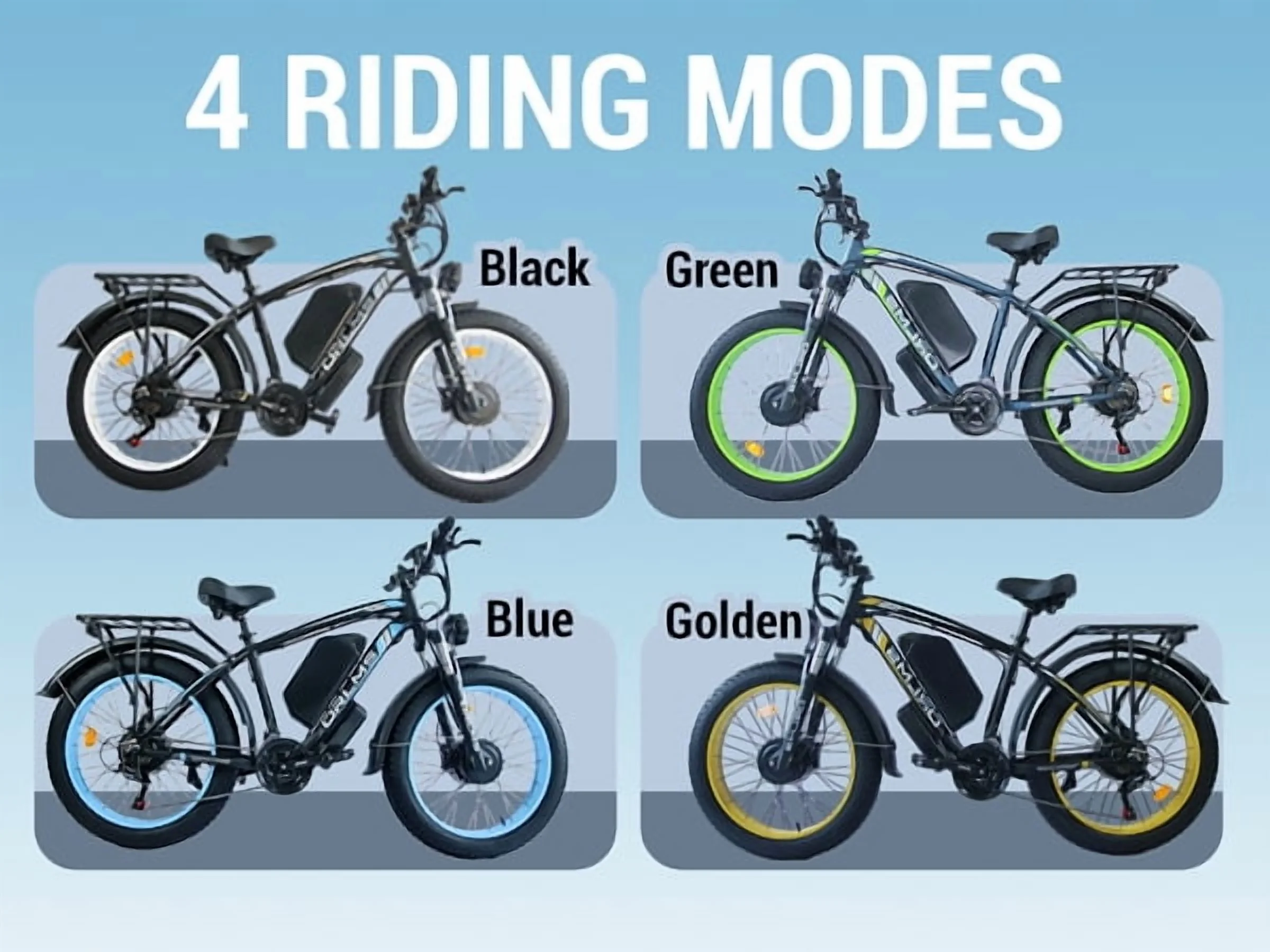 5000W-Electric-Bike for Adults-Men, Dual-Motor-Ebike 50MPH-Hunting-Ebike, 60V 25AH Long Range Dirtbike, 26" x 4.0 Fat-Tire-Electric-Bicycle,AWD 21-Speed Mountain Bike for Off-Road Snow Sand - Image 9