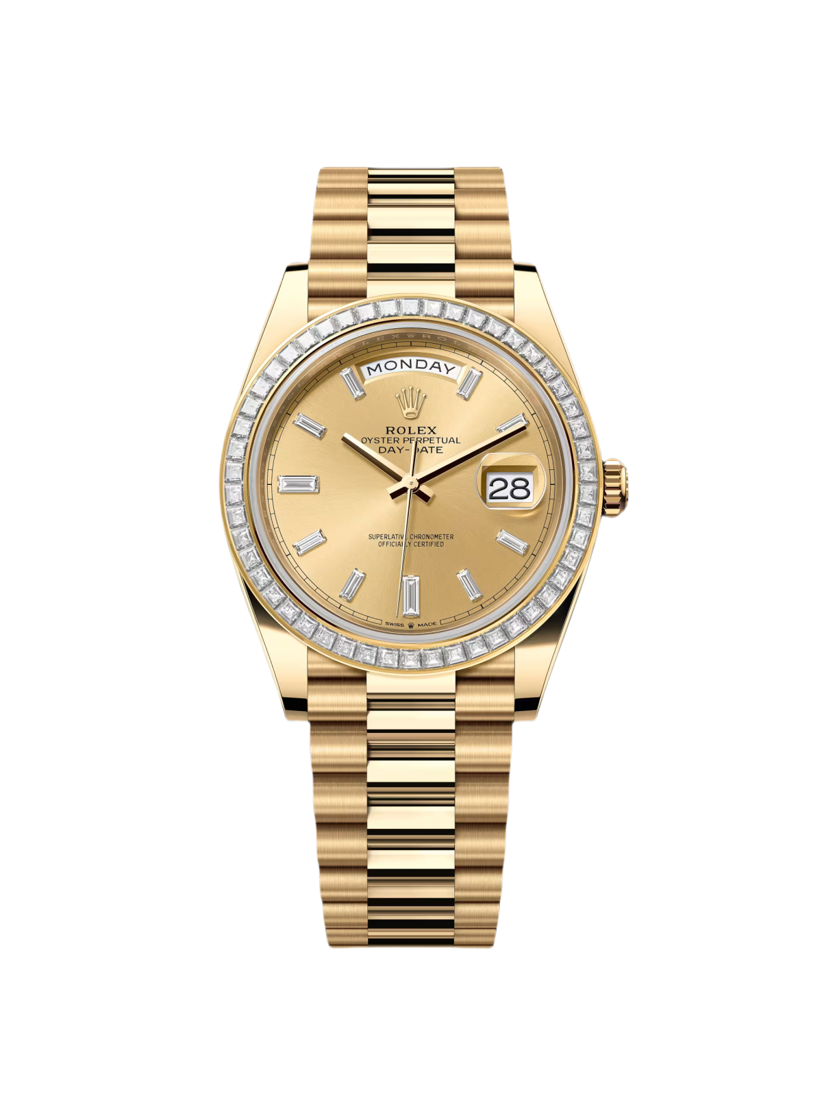 [Super Clone]RLX Day-Date 40mm 228398TBR-0002 Champagne Dial President Watch【Super Clone】