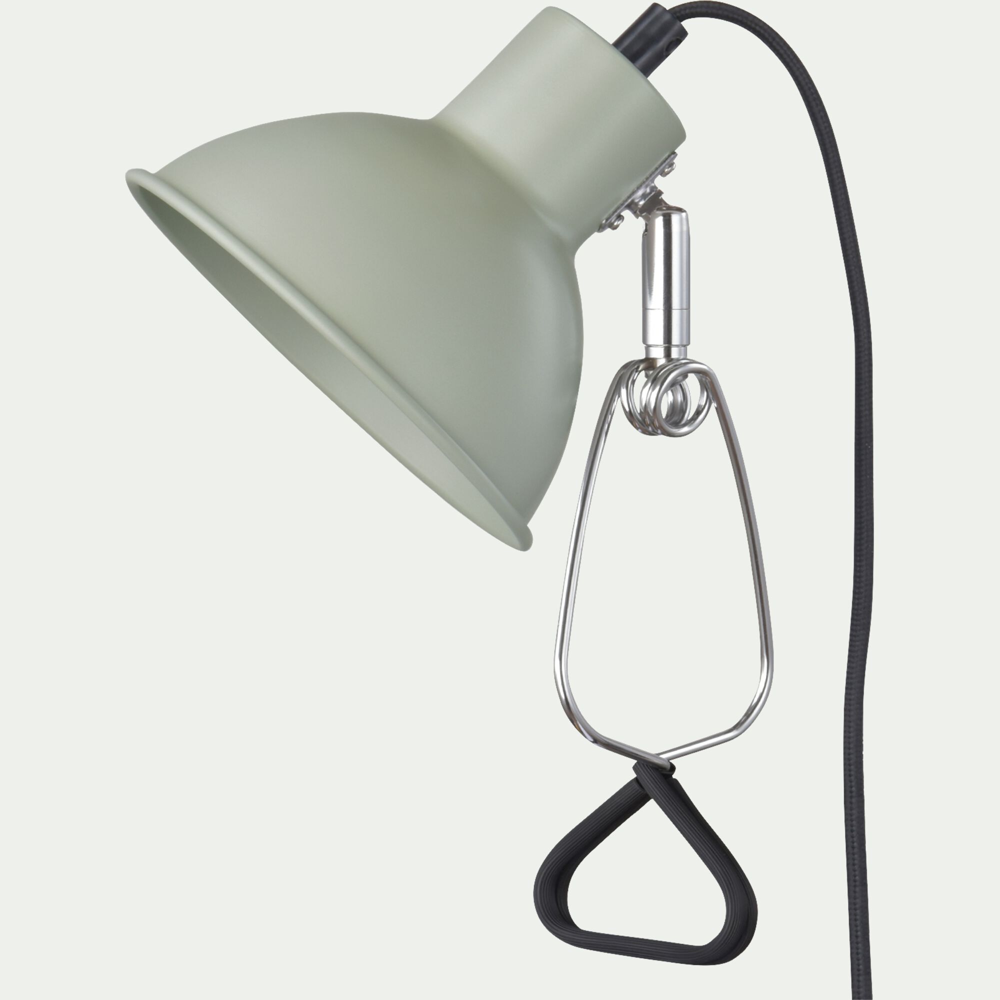 LONEA - Lampe de bureau à clipser en acier H31cm - vert