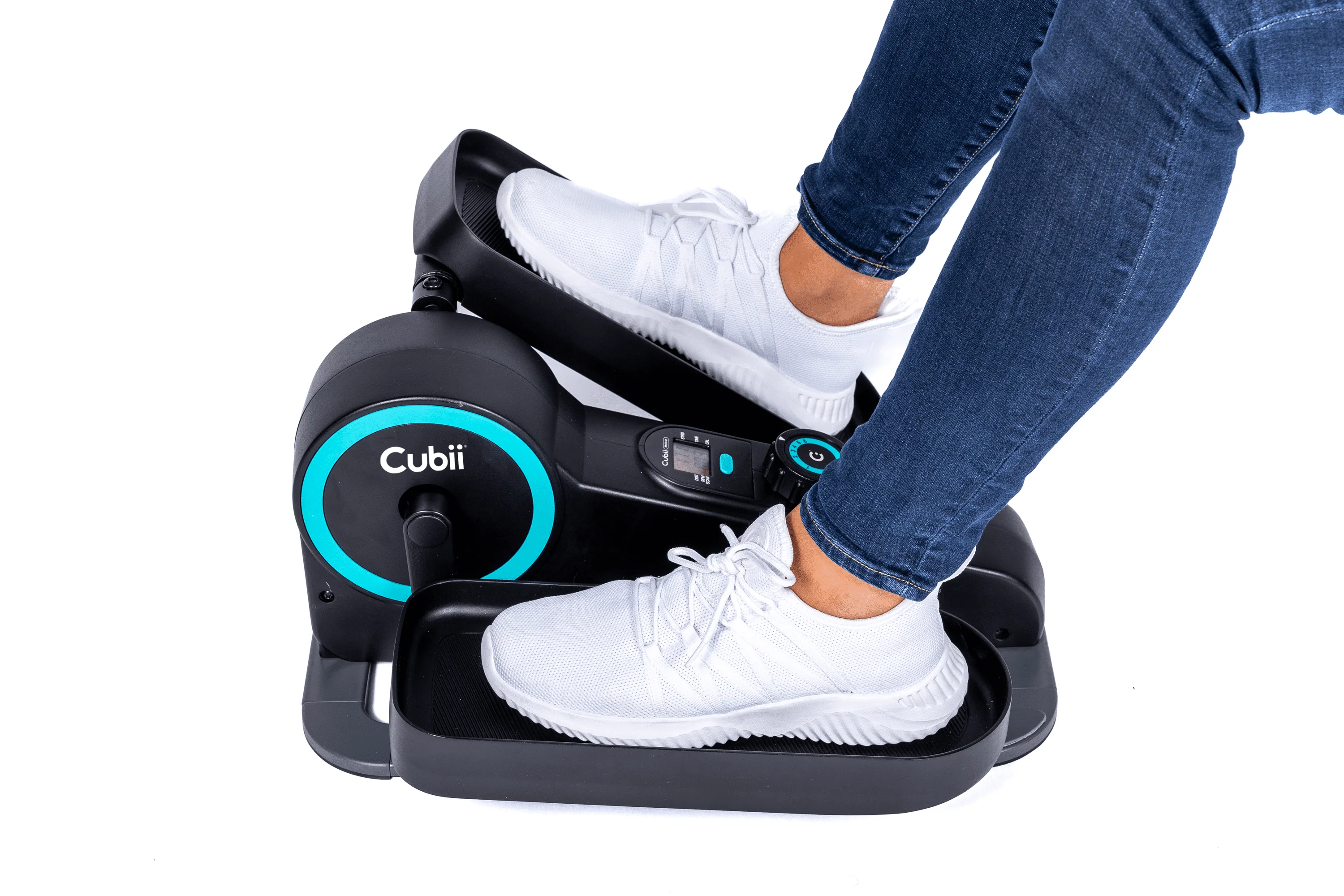 Cubii Move - Compact Seated Under Desk Elliptical Trainer, 6 Adjustable Magnetic Resistance Levels