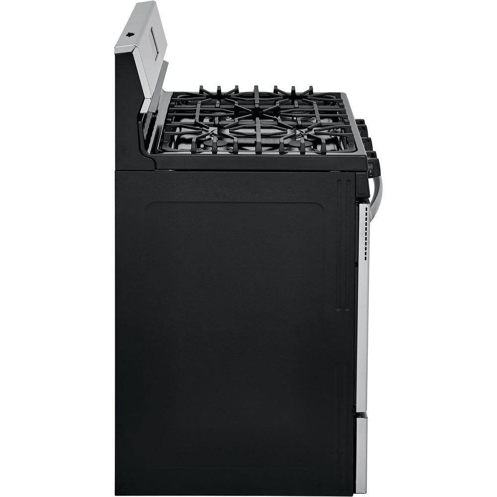 Cuisinière à gaz autoportante Frigidaire 30 po à 5 brûleurs en acier inoxydable FCRG3052AS