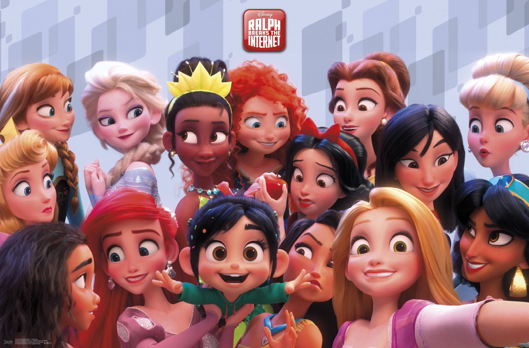 Wreck It Ralph 2 - Princess, Size: 22.375 inch x 34 inch