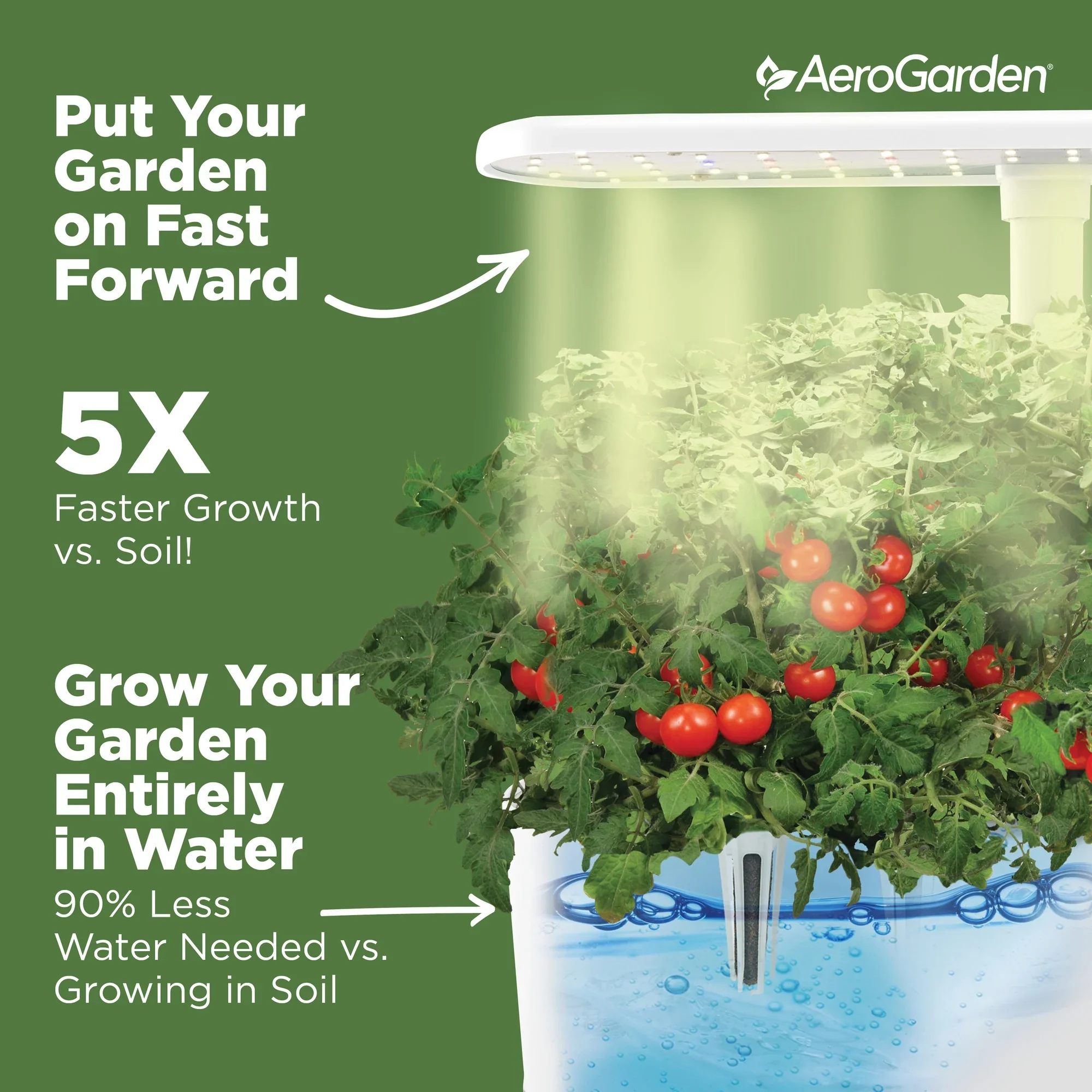 AeroGarden Harvest Slim with Gourmet Herb Seed Pod Kit, Black