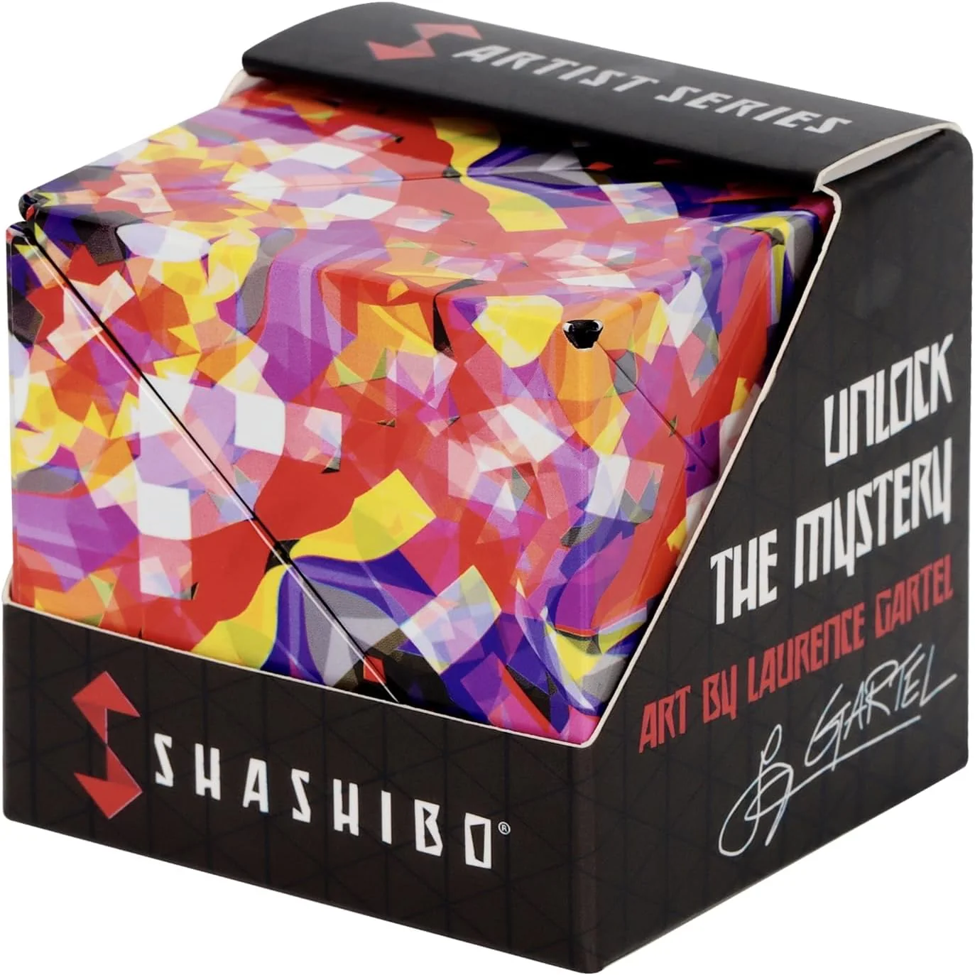 Shashibo Shape Shifting Box - Award-Winning STEM Fidget Toy with Ultra Strong Magnets - Puzzle Cube Transforms Into 100+ Shapes, Perfect Sensory Gift for Kids, Teens, and Adults (Spaced Out)