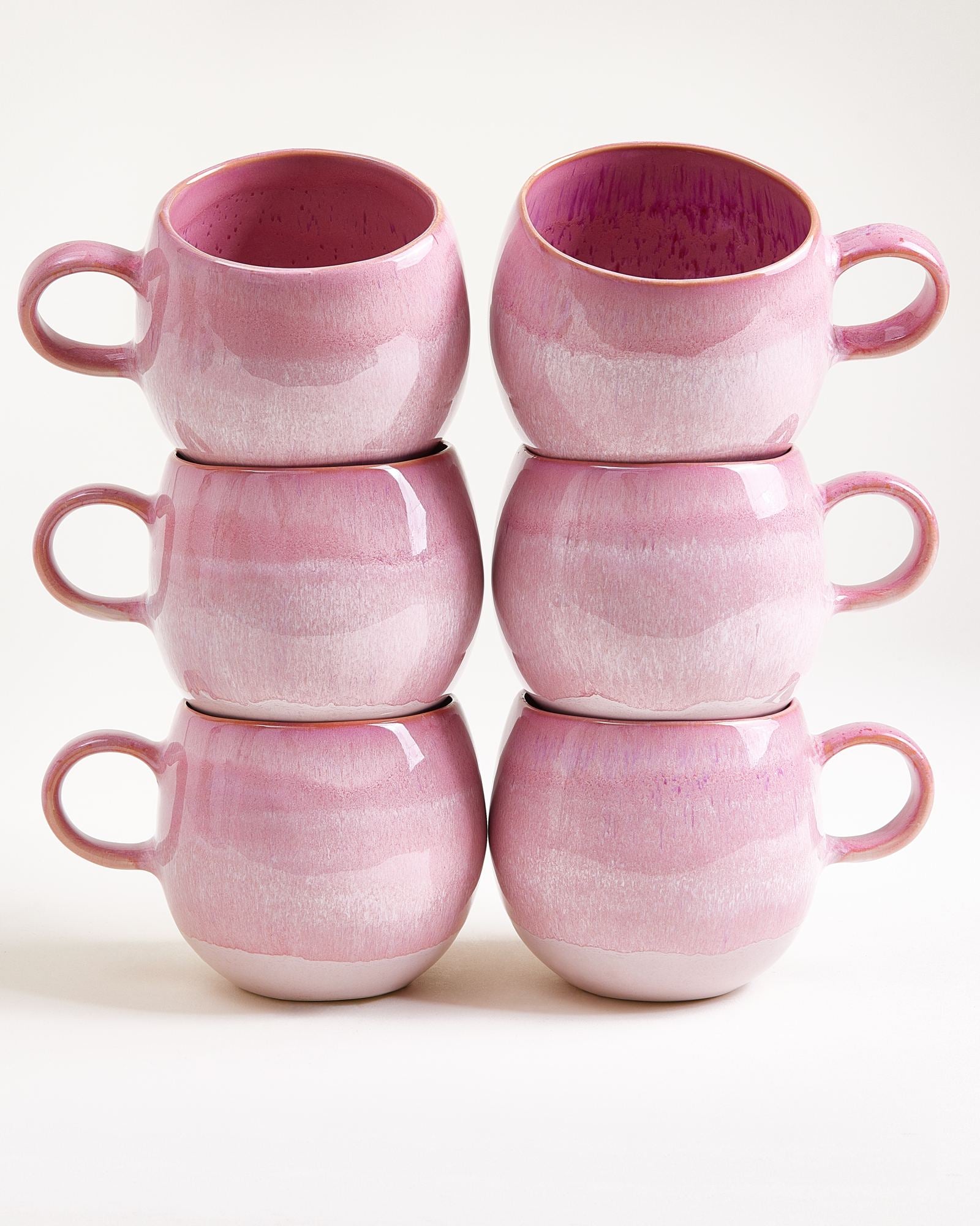 BICA - LARGE MUG PINK SET OF 6