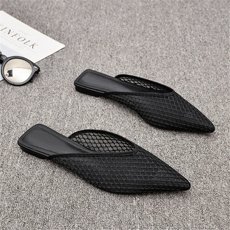 Sophie Paris | Mules plates en maille pour femmes