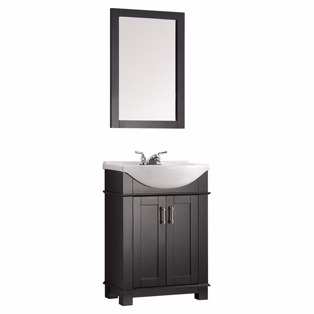 Hartford 24" White Traditional Bathroom Vanity(White) - Image 3