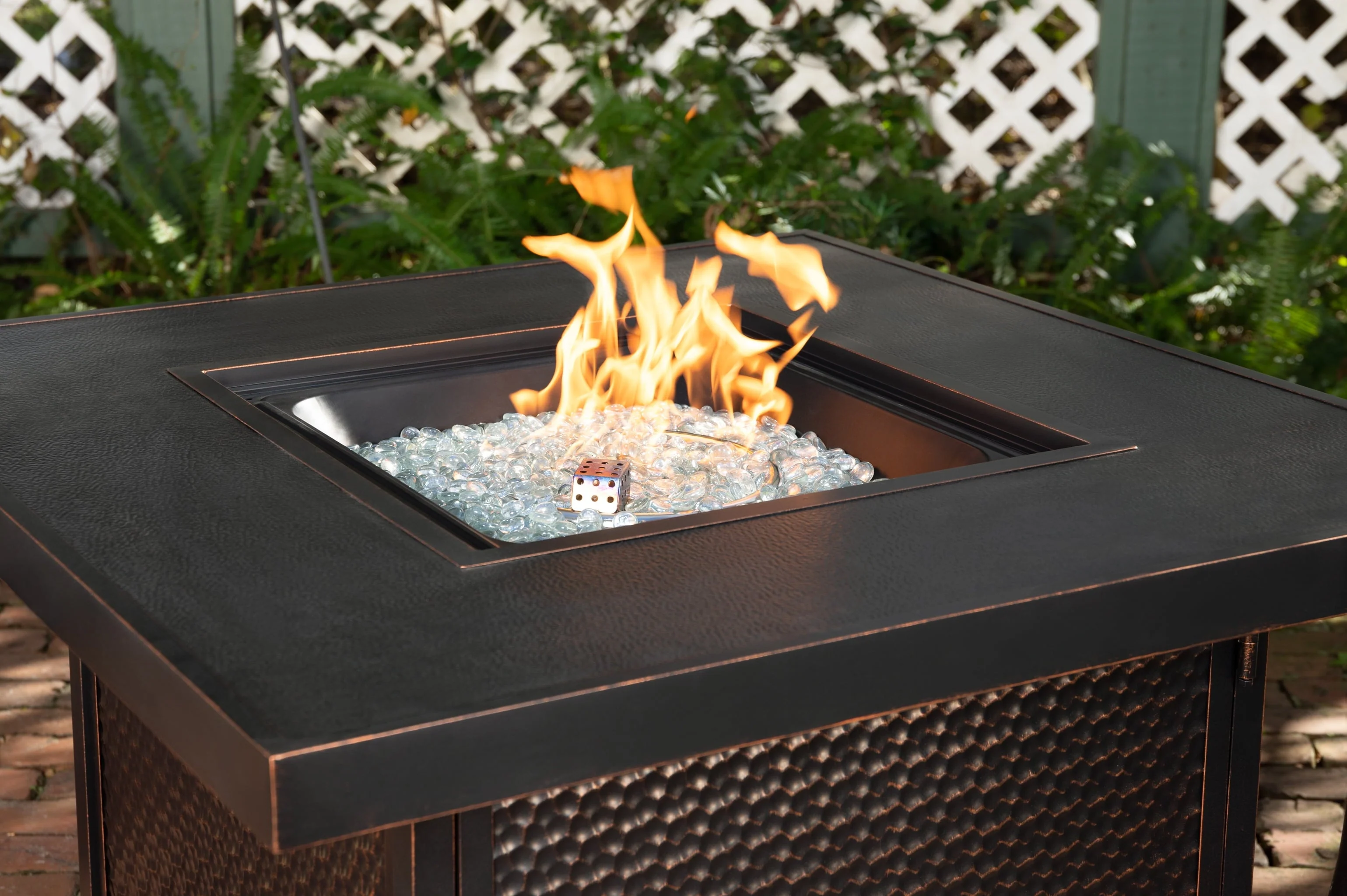 Weyland Square Aluminum Propane Gas Fire Pit - Image 5