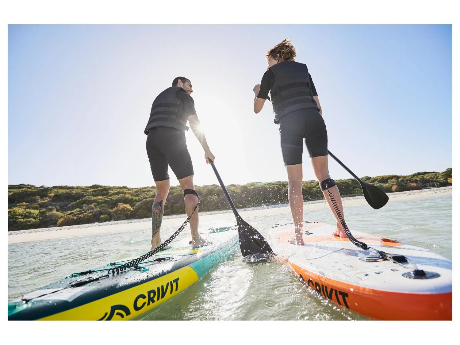 CRIVIT Stand-up paddle gonflable polyvalent avec fentre