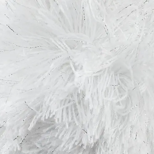 Pompon Silver/White Lurex