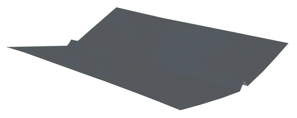 Galv W-Valley Hem 26 Gauge 18 in Charcoal Valley Flashing (GWVH2618C3)