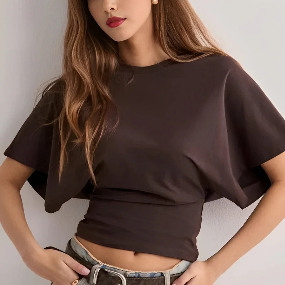 Maggy - T-shirt Élégant à Manches Amples
