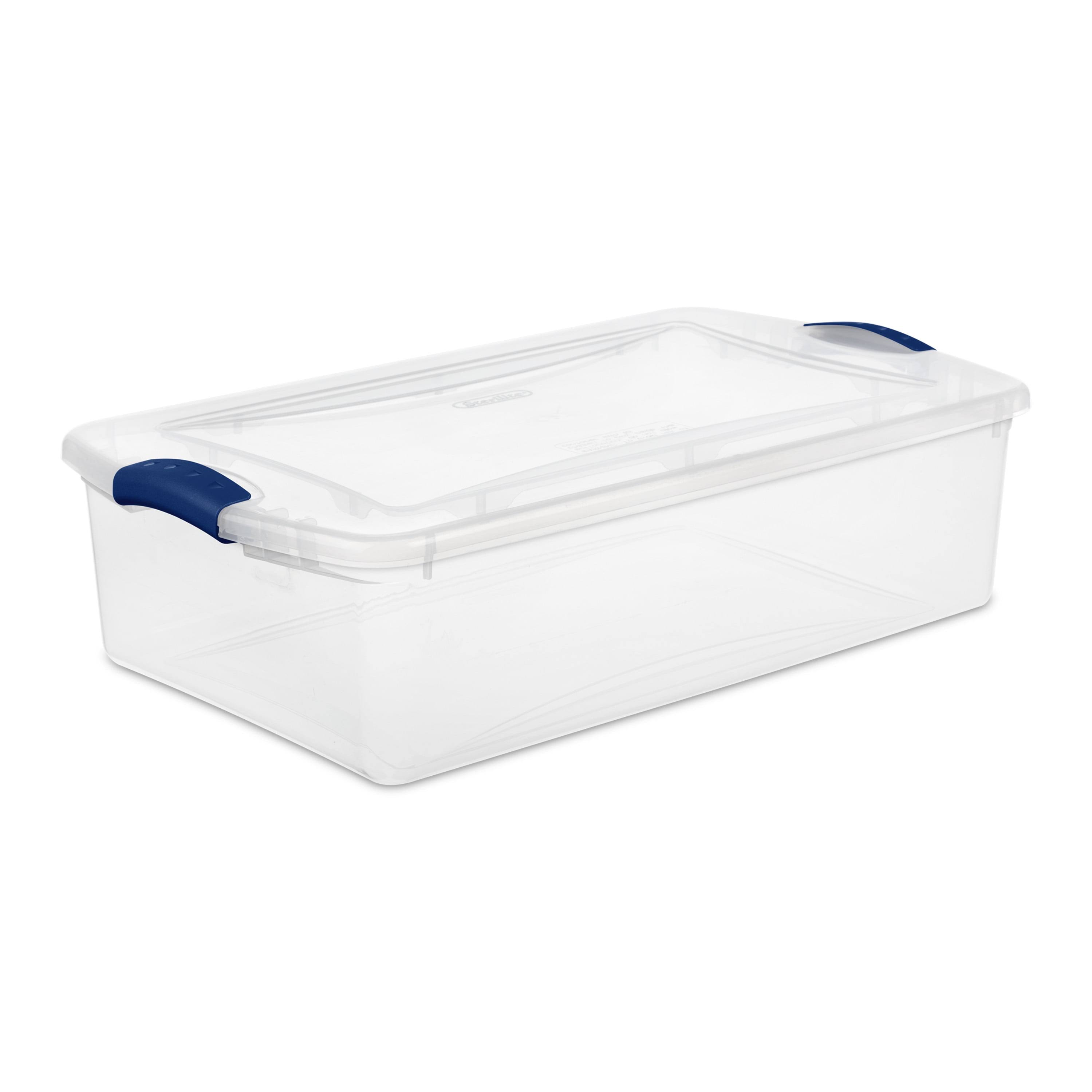 Sterilite 32 Qt. Latch Box Plastic, Stadium Blue
