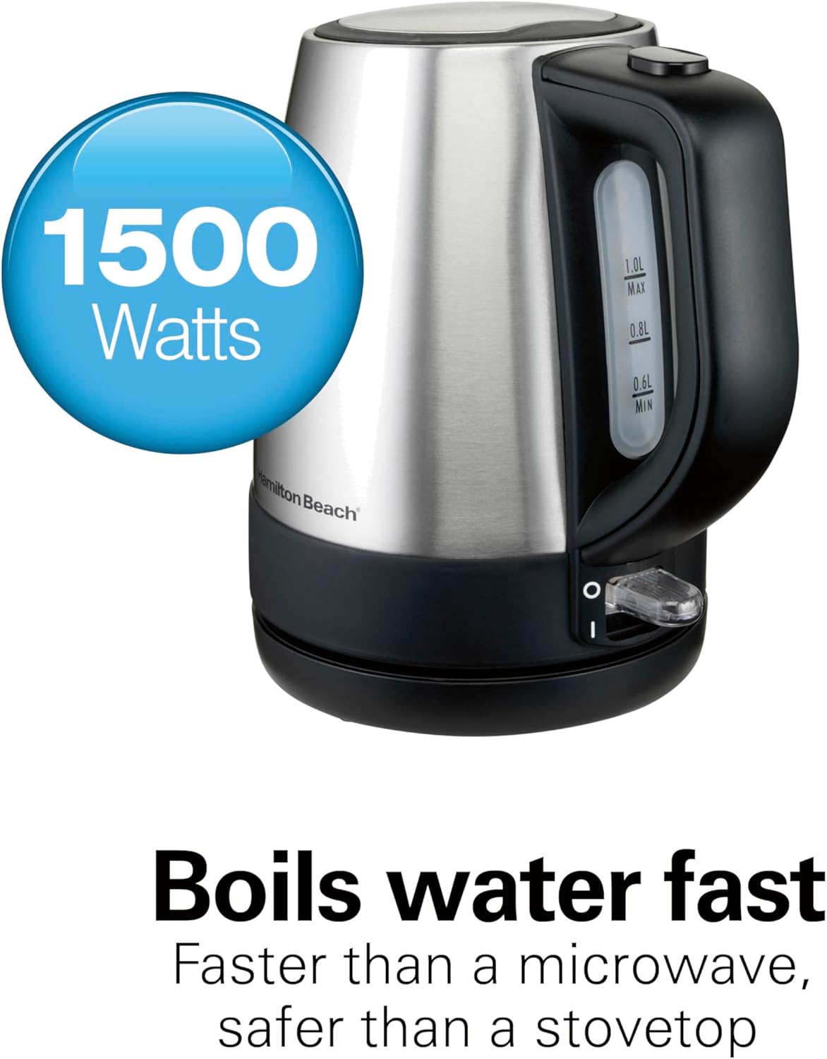 Hamilton Beach 1 Liter Electric Tea Kettle, Water Boiler & Heater