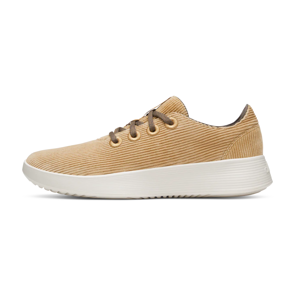 Men's Runner Go - Corduroy - Stony Beige (Natural White Sole)