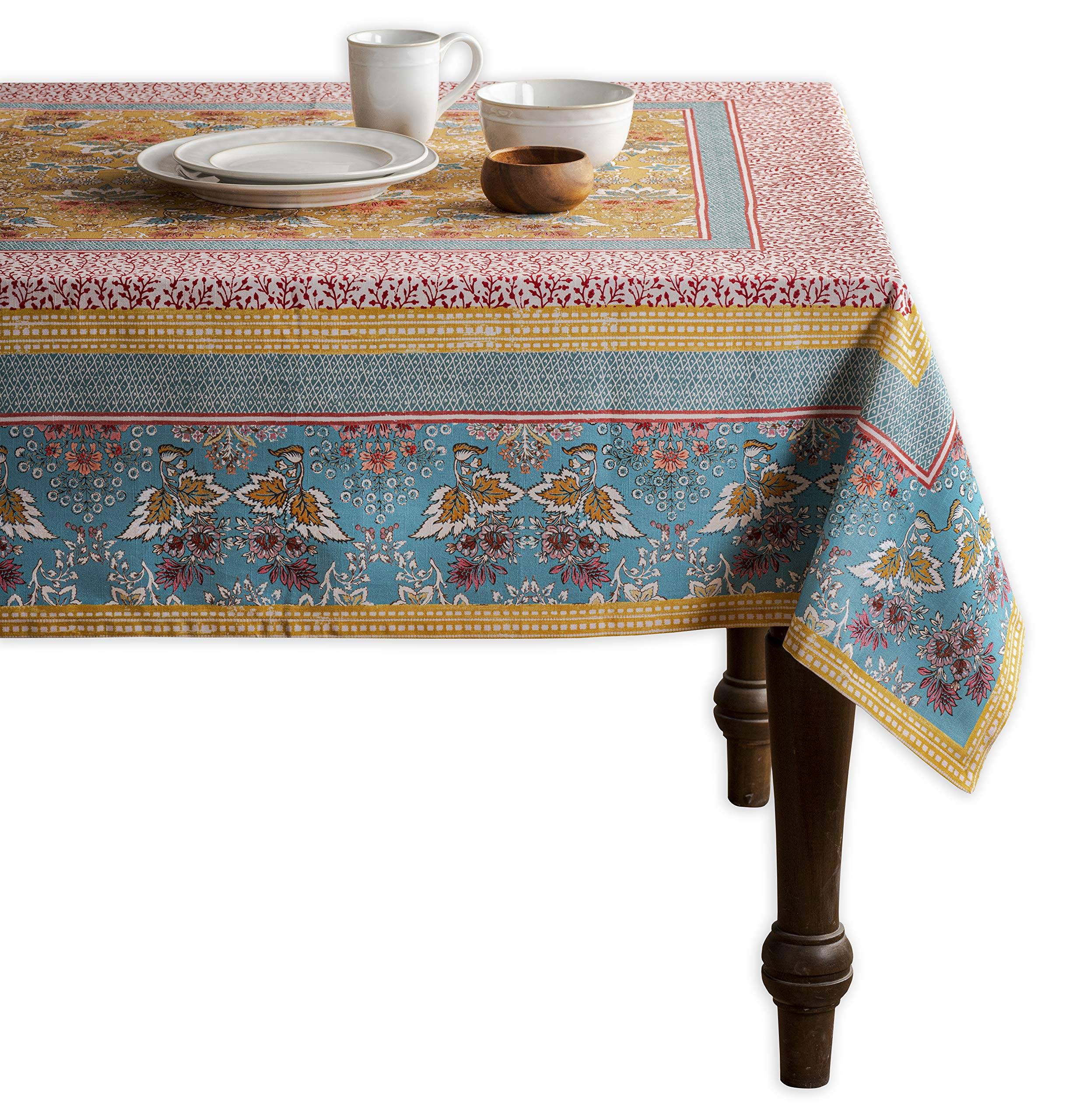 Paisley 100% Cotton Christmas Tablecloth Maison d' Hermine Size: 90