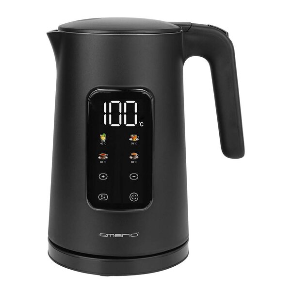 Vannkoker med termostat 1,7L svart