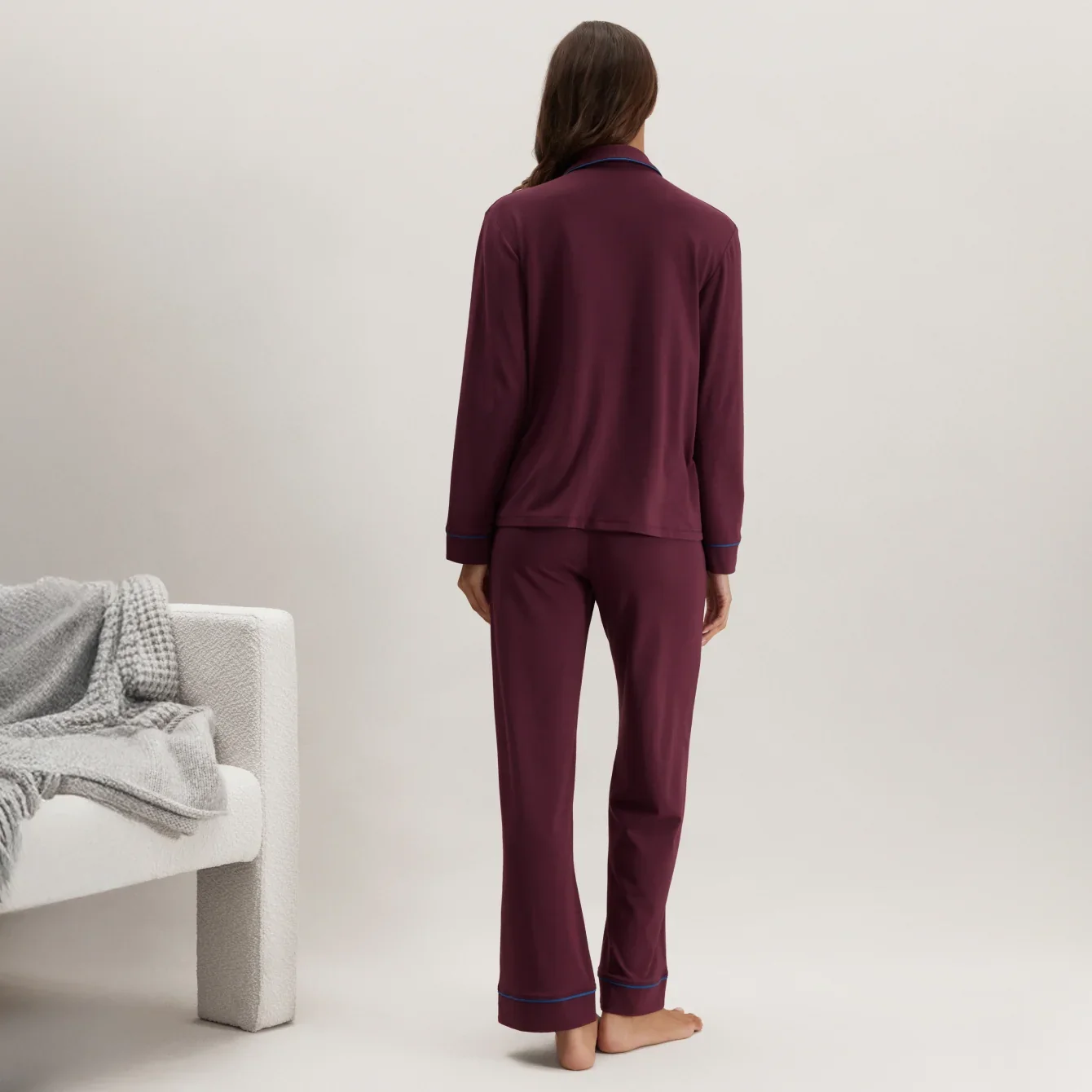 Slumberknit™ Shawl Collar Button Down Pant Set