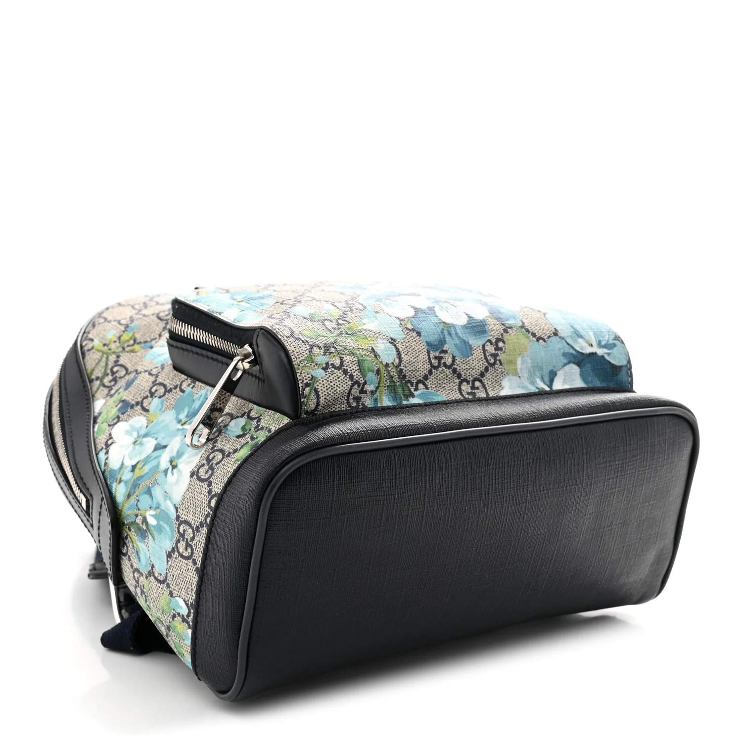 GG Supreme Monogram Blooms Small Day Backpack Blue