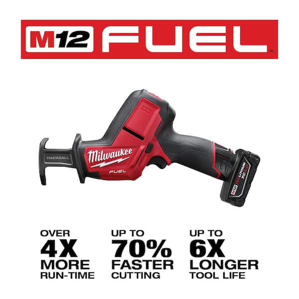 M12 FUEL 12V Lithium Ion Brushless Cordless HACKZALL Reciprocating Saw Kit W/M12 Rocket Stand Light Image 3