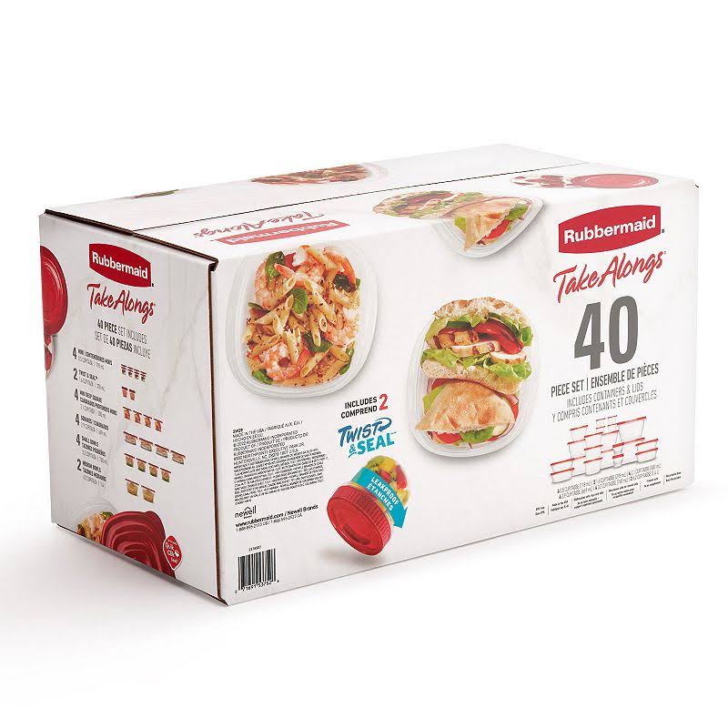 Rubbermaid TakeAlongs 40-Pc. Food Storage Container Set