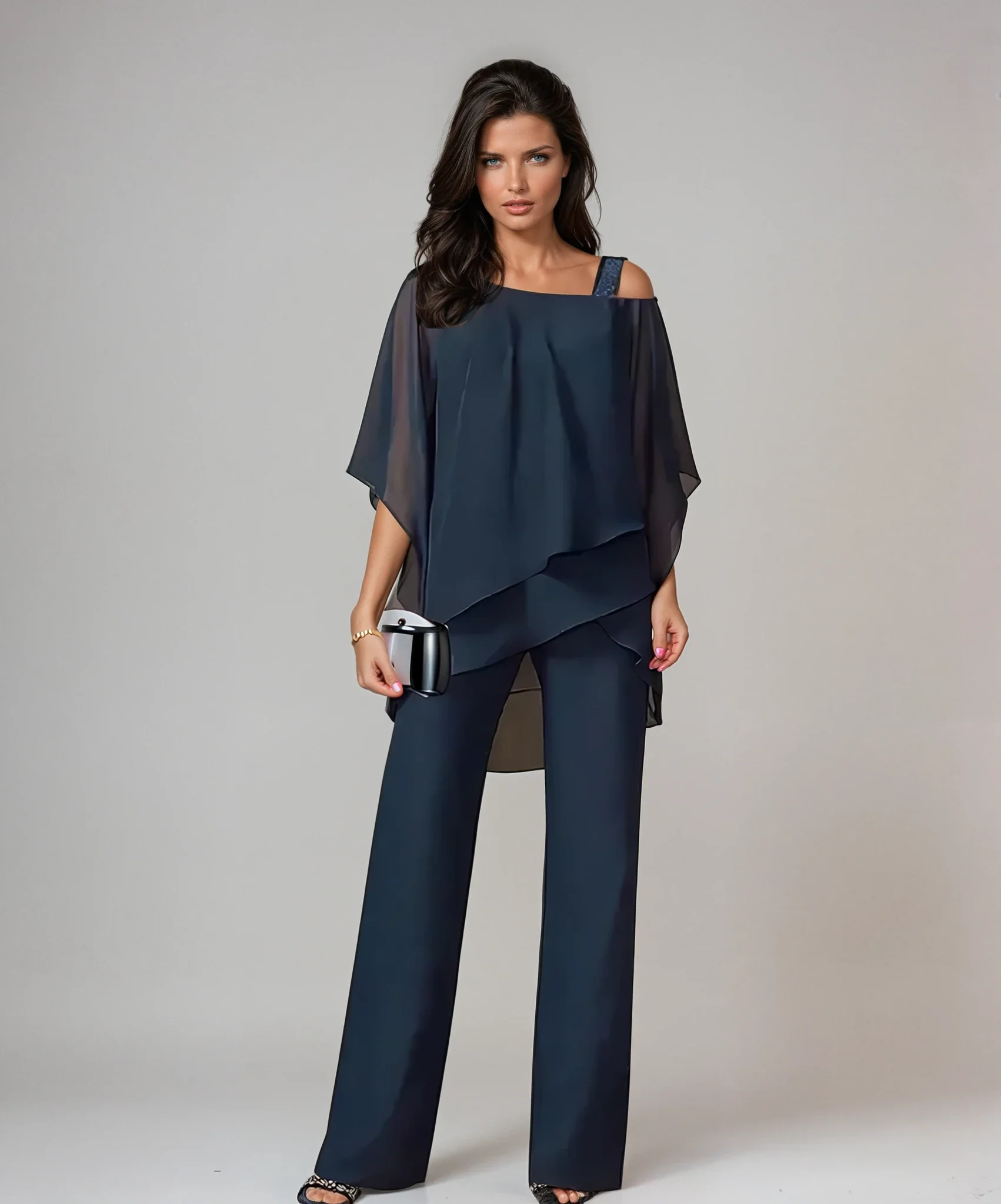Ensemble chic superposé en deux pièces