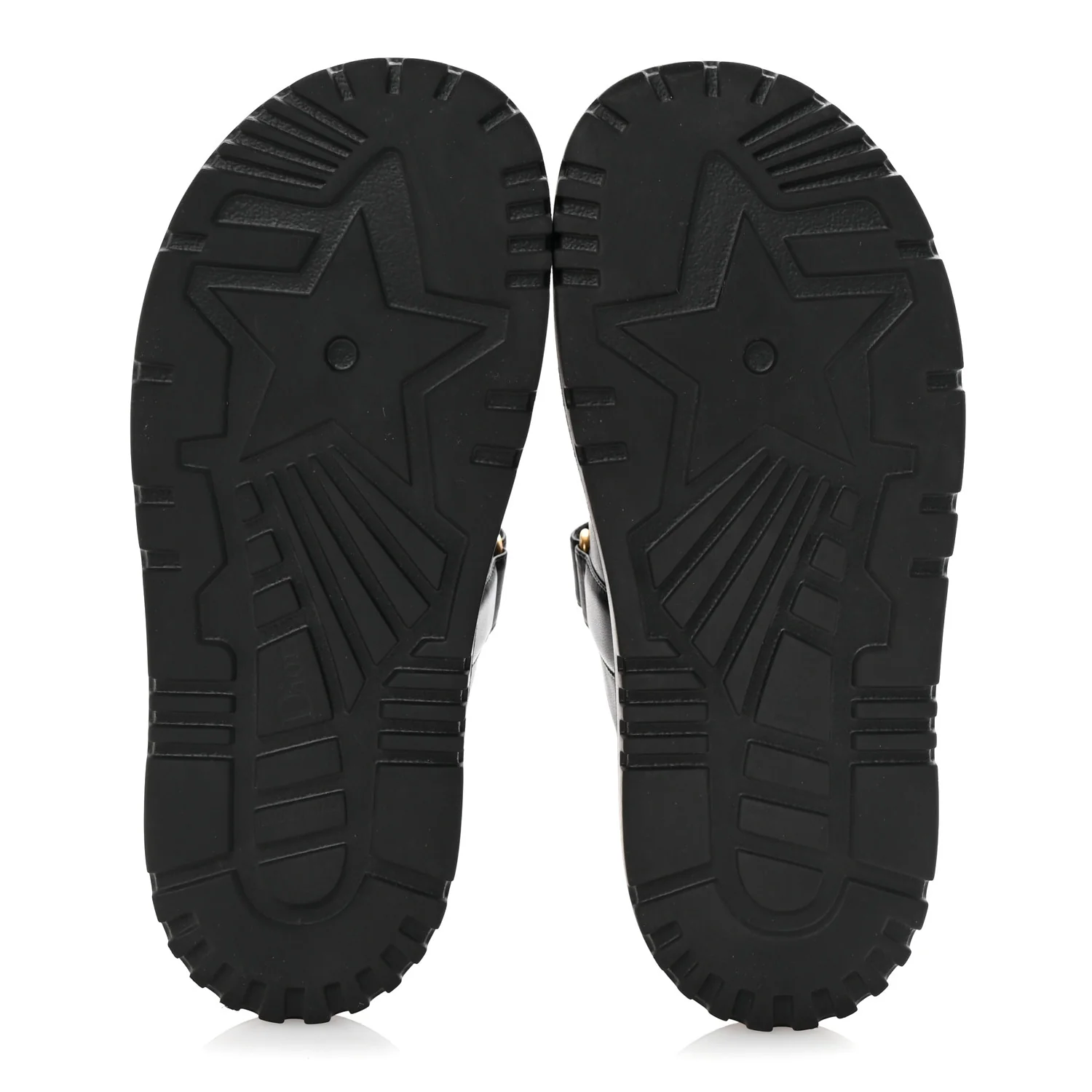 Lambskin Dioract 10mm Slide Sandals 39.5 Black