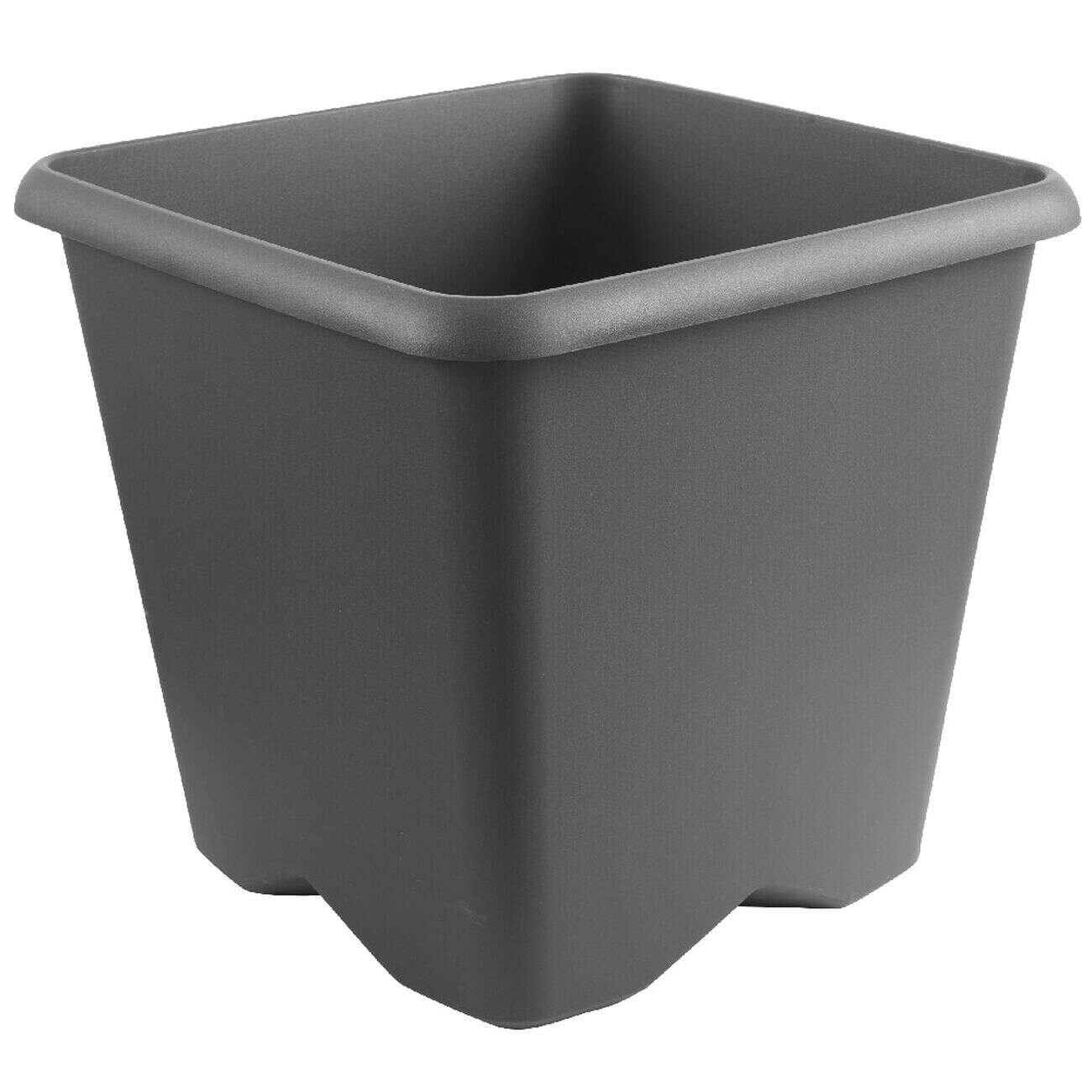 Pot de jardin carré Chorus gris anthracite 24,2 L