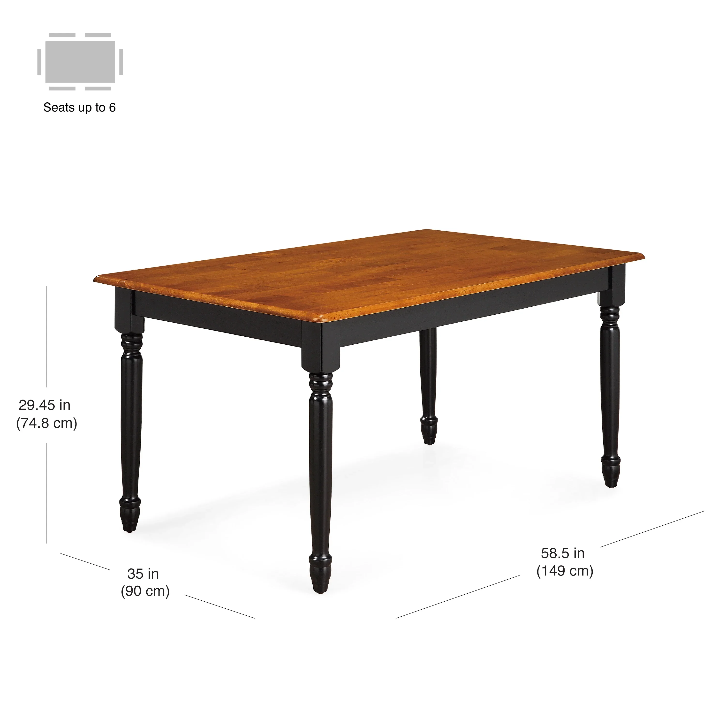 Better Homes and Gardens Autumn Lane Farmhouse Dining Table, Multiple Finishes