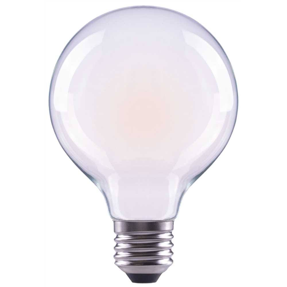 Ecosmart 40-Watt Equivalent G25 Dimmable Energy Star Frosted Filament LED Light Bulb Soft White (3-Pack) FG-03147